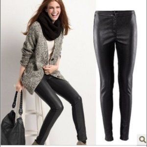 H&M Divided Faux Leather Skinny Pants
